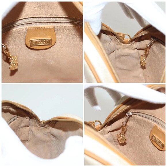 GUCCI Micro GG Supreme Shoulder Bag PVC Beige Gold 007 115 0088 Auth BA3970 - Picture 15 of 16